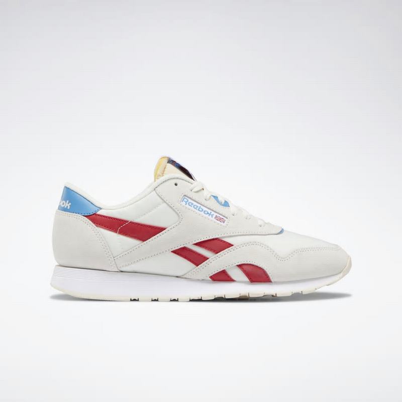 Reebok Classic Nylon Tenisky Panske - Červené/Modre/Biele PA1162DX